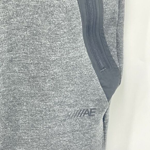American Eagle Mens Jogger Pants Zip Pocket Drawcord Elastic Wasit Gray Size XS - Picture 4 of 9
